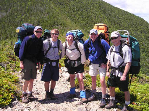 GayOutdoors members on a backpacking event in the Northeast