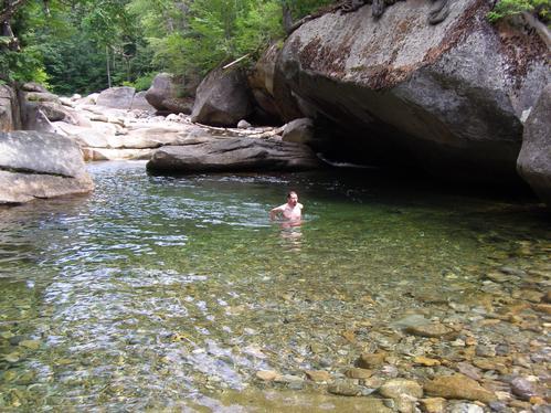 Franconia Brook Falls Hike and Swim