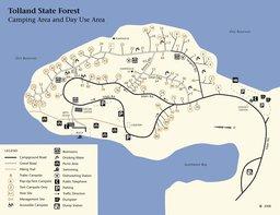 Camping at Tolland State Forest in Massachusetts