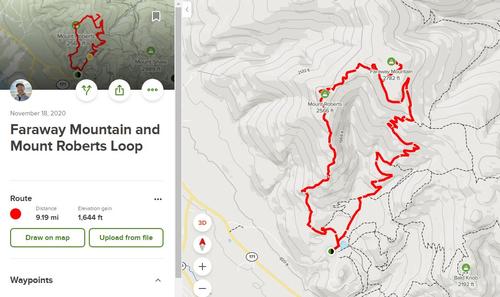 Mount Roberts & Faraway Mountain Loop