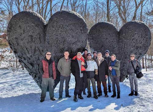 Winter walk at deCordova Sculpture Park and Museum
